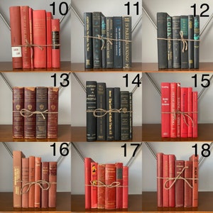 One Set of Antique, Classic Books, Various Colors, Harvard Classics, Farmhouse Decor, Vintage, Home Office Decor, Shabby Cottage Chic