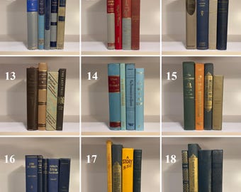 Vintage Classics Book Set: Colorful Farmhouse Decor