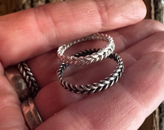 Size 10.25 SOLID Sterling silver Ring, delicate Band, bands, minimalist jewelry for everyday, unisex design gift