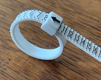 Personal Home Ring Sizer, Multiple sizes, Reusable, Find your Perfect thumb size, Finger sizer, Measure Your feelers, Digit Measuring Tool