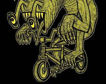 Bike Monster Meanwhile T-Shirt