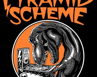 Pyramid Scheme T Rex Pinball T Shirt