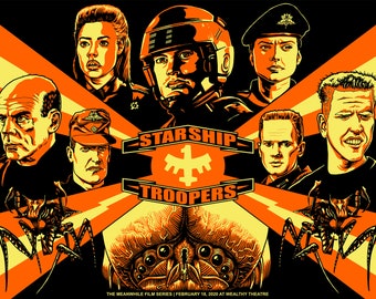 Starship Troopers Screen Printed Poster 18x24