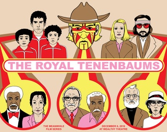 THE ROYAL TENENBAUMS Screen Printed Poster