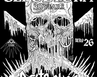 SEPULTURA + Destruction Screen Printed Poster