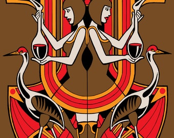 Meanwhile 8 Year Anniversary Screen Printed Poster