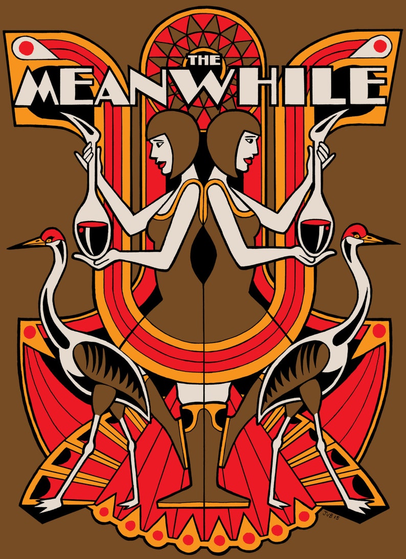 Meanwhile 8 Year Anniversary Screen Printed Poster