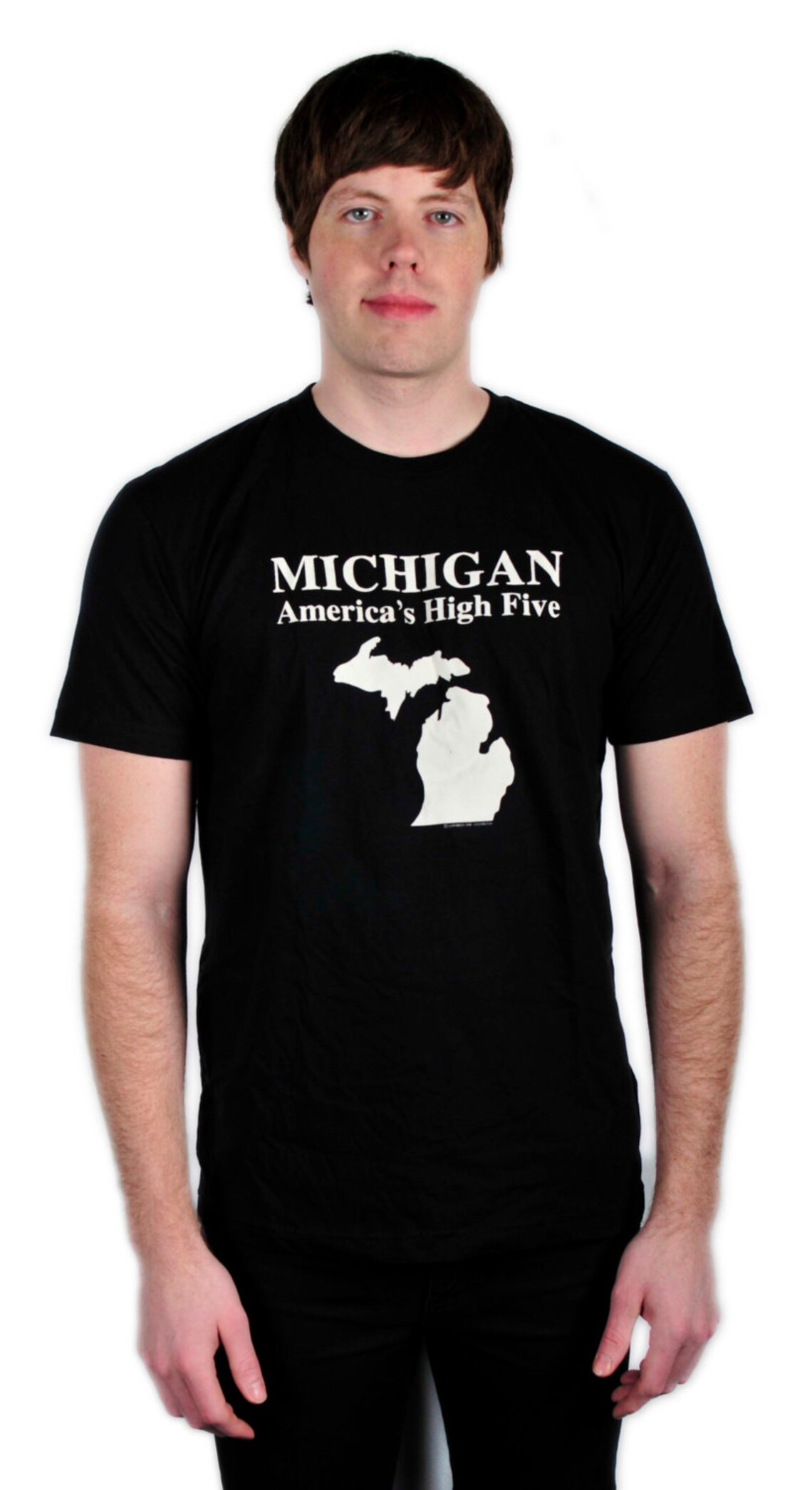 SALE Michigan America's High Five T Shirt Etsy