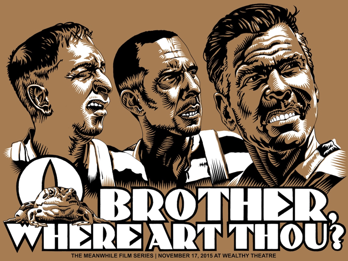 O Brother? Where Art Thou Screen Printed Poster Etsy