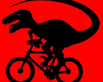 SALE! Dinocycle Black on Red T-Shirt