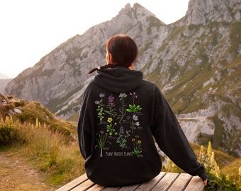 Plant Native Plants Zip Hoodie Sweatshirt