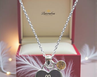 Beyond Good And Evil Ciondolo Lunetta Con Pietra Malocchio Energie - Placcato Argento Sterling 925, Lotto Wholesale, Personalizzabile Pendente Handmade India Personalizzabile