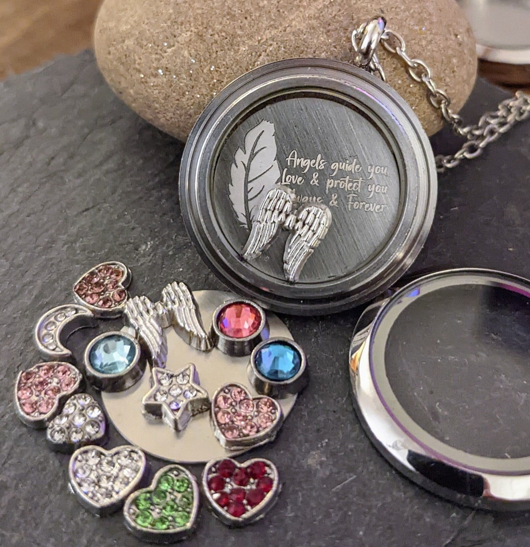 Floating Charms For Lockets Girls Floating Memory Locket Necklace