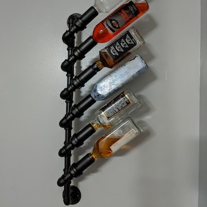 Industrial Pipe Wine Bottle Holder Etsy