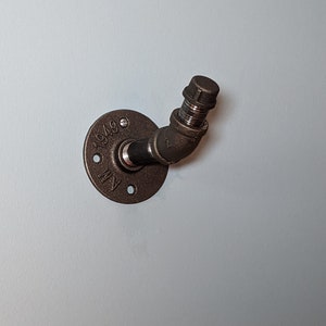 Coat Hook | Industrial Pipe Wall Hook | Clothes Rack | Metal Clothing Hook | Laundry Room Hanger | Pipe