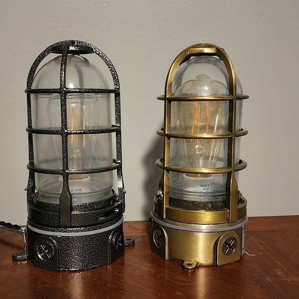 Steampunk Industrial Desk lamp with touch dimmer