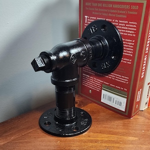 Handmade Pipe Bookends for Industrial Chic Decor
