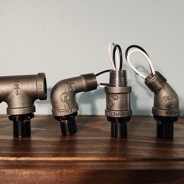 1/2" E12 candelabra Industrial Pipe Lighting Fixture sockets Steampunk style Industrial light socket for DIY Wall sconce