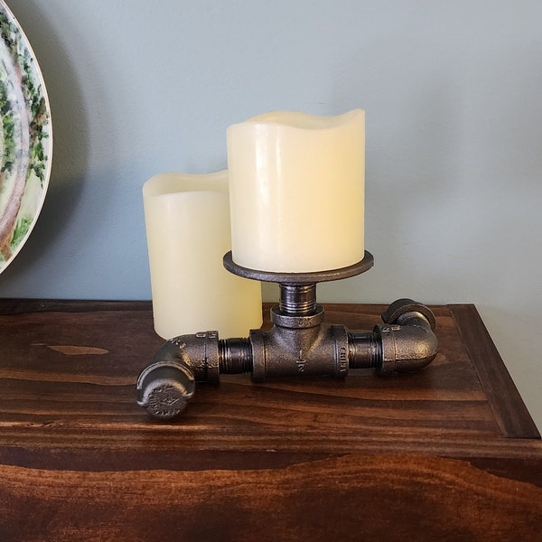 Rustic Candle Holder Etsy
