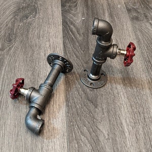 Coat Hook | Industrial Pipe Wall Hook | Clothes Rack | Industrial Faucet | Laundry Room Hanger | Pipe