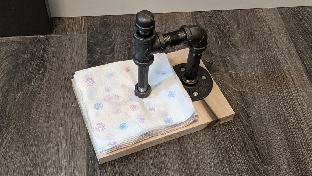 Industrial Pipe Napkin Holder Black Pipe Holder Industrial Kitchen