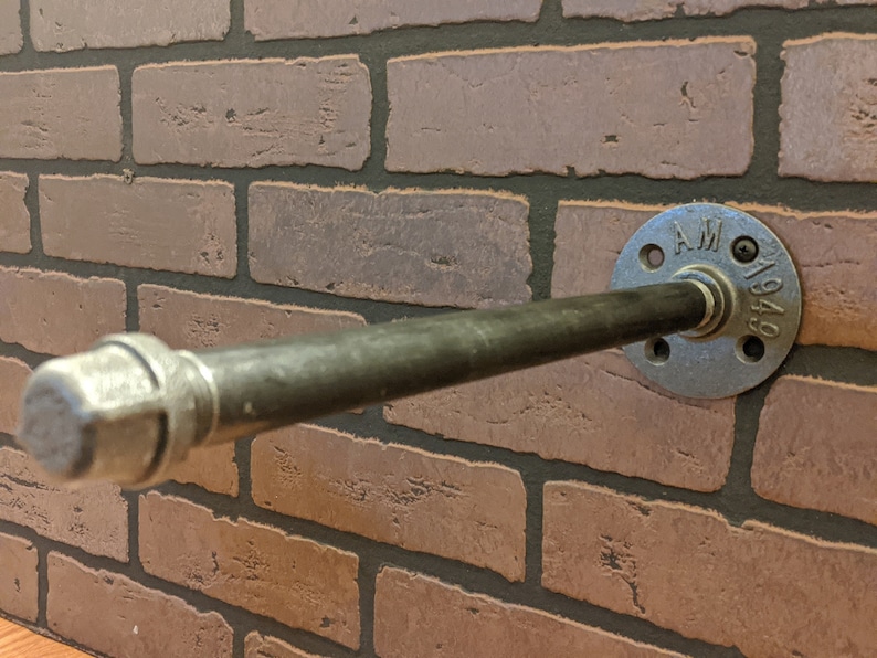 Laundry Room Hanger Pipe 34 |Coat Hook Metal Clothing Hook Industrial Pipe Wall Hook Clothes Rack