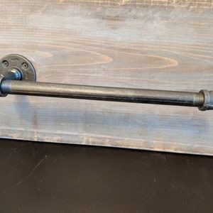Industrial Rustic Paper Towel Holder, Kitchen Storage