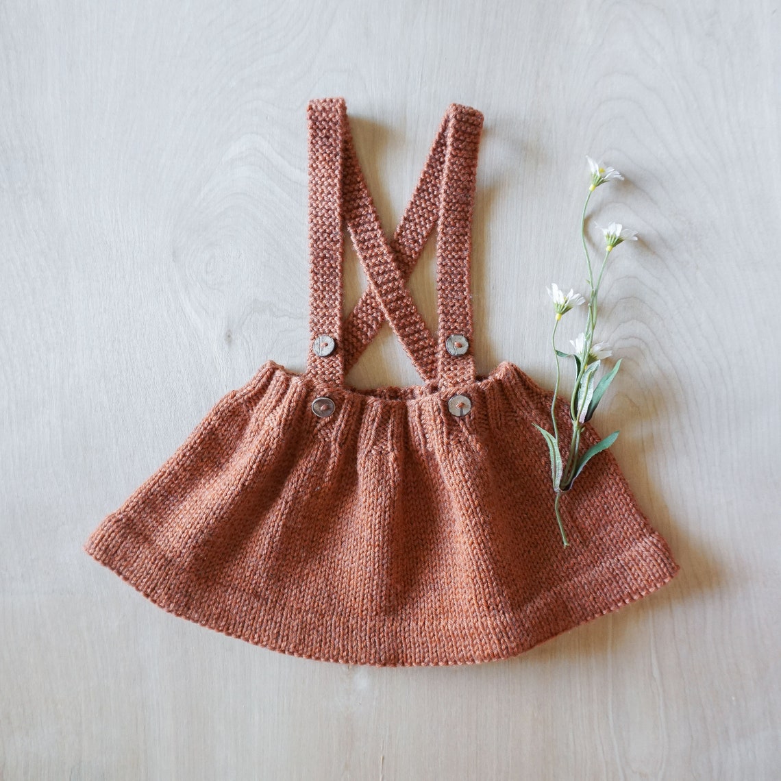 The Suspender Skirt Knitting Pattern for Baby and Toddler Girls Etsy