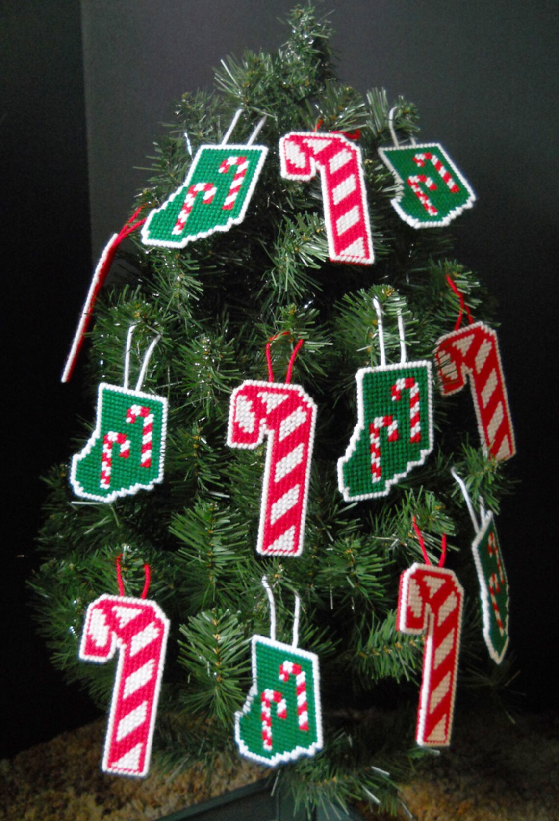 Candy Cane Ornaments Etsy