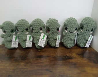 Crocheted Emotional Support Pickle