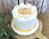 Fake Cake Orange, Smash Cake, Orange Decor, Fake Food Props, Photo Prop, Kitchen Decor, Cake Dummy