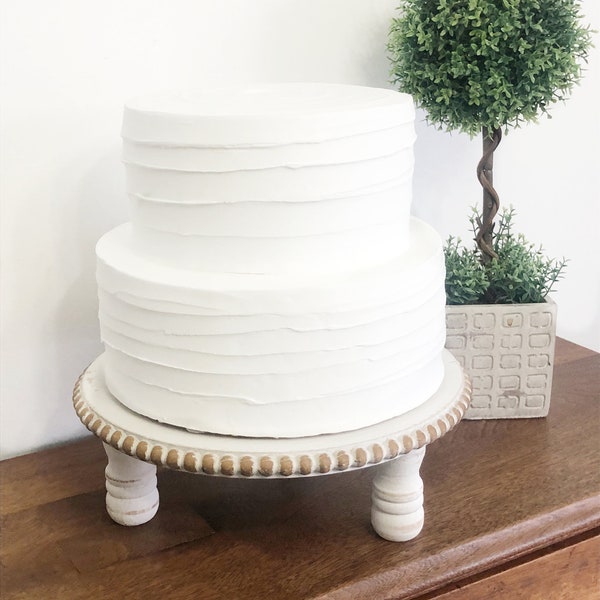 2 Tier Fake Wedding Cake, Faux Cake for Wedding Display, Photo Prop, Home Staging Prop, Engagement Prop