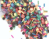 Polymer Clay Fake Sprinkles,  Rainbow Funfetti Mix, Faux Sprinkle mix, Slime Sprinkles,