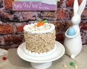 Fake Carrot Cake, Fake Food, Faux Cake, Photo Prop,  Food Prop or Kitchen Prop