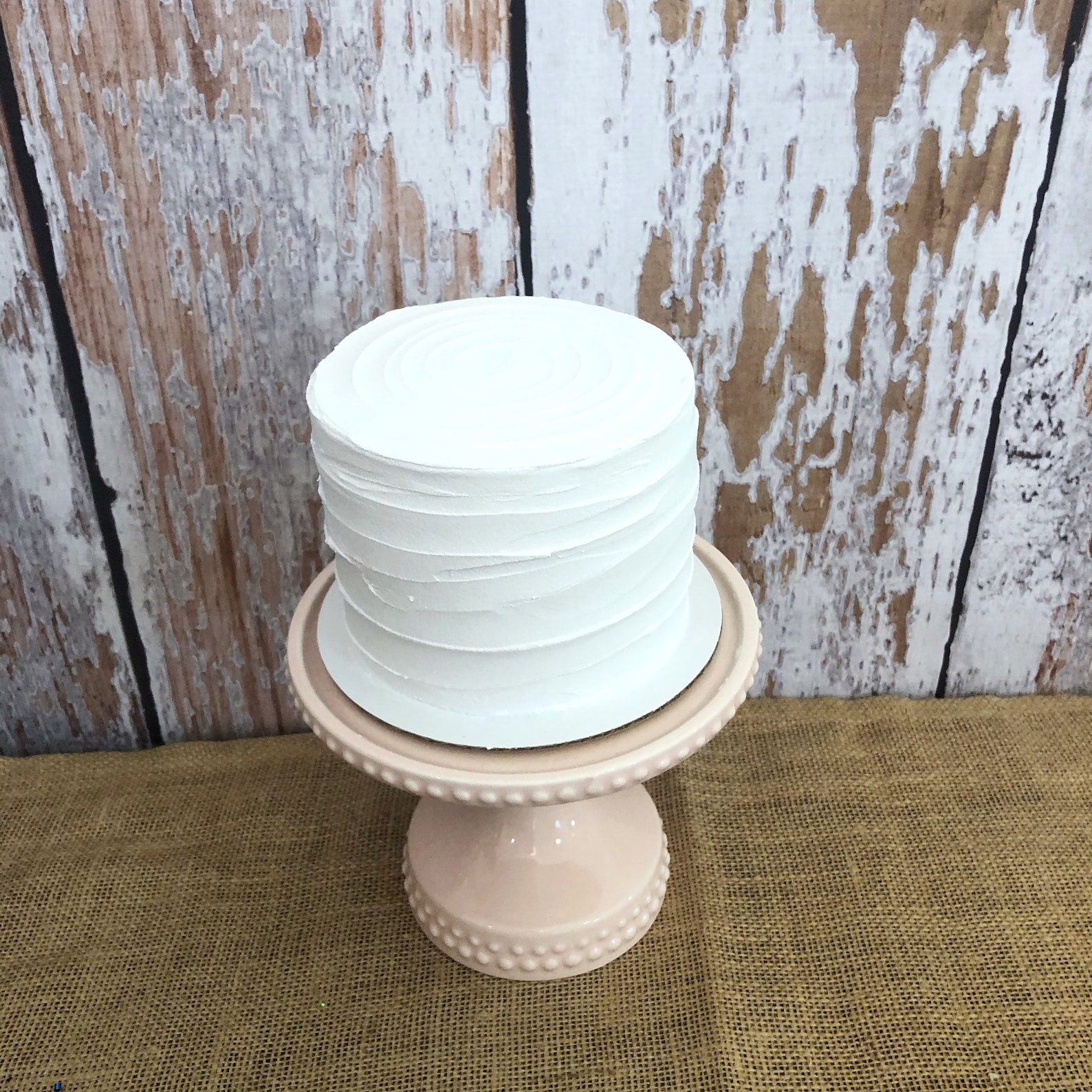 Fake 5 Inch Cake With Ridged Icing Fake Food Faux Food Prop Etsy