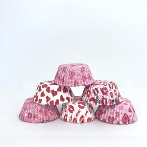 Valentines Cupcake Liners, Valentines Baking Cups, Party Snack Cups, Cupcake Wrappers, Treat Cups, Baking Supplies