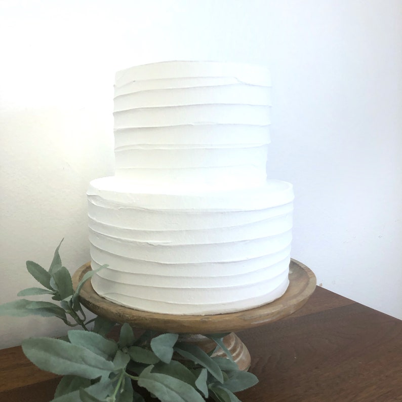 2 Tier Fake Wedding Cake Faux Cake for Wedding Display Photo Etsy