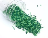 Green Sprinkles Mix,  Faux Sprinkle, Slime Sprinkles, St. Patrick's Fake Baking Sprinkles