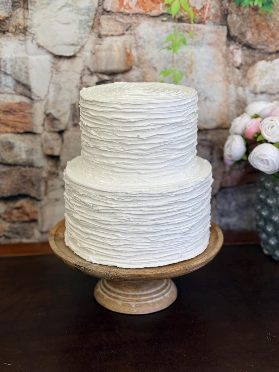 Rustic Fake Wedding Cake: 2-tier Display, Photo Prop Decor - Etsy