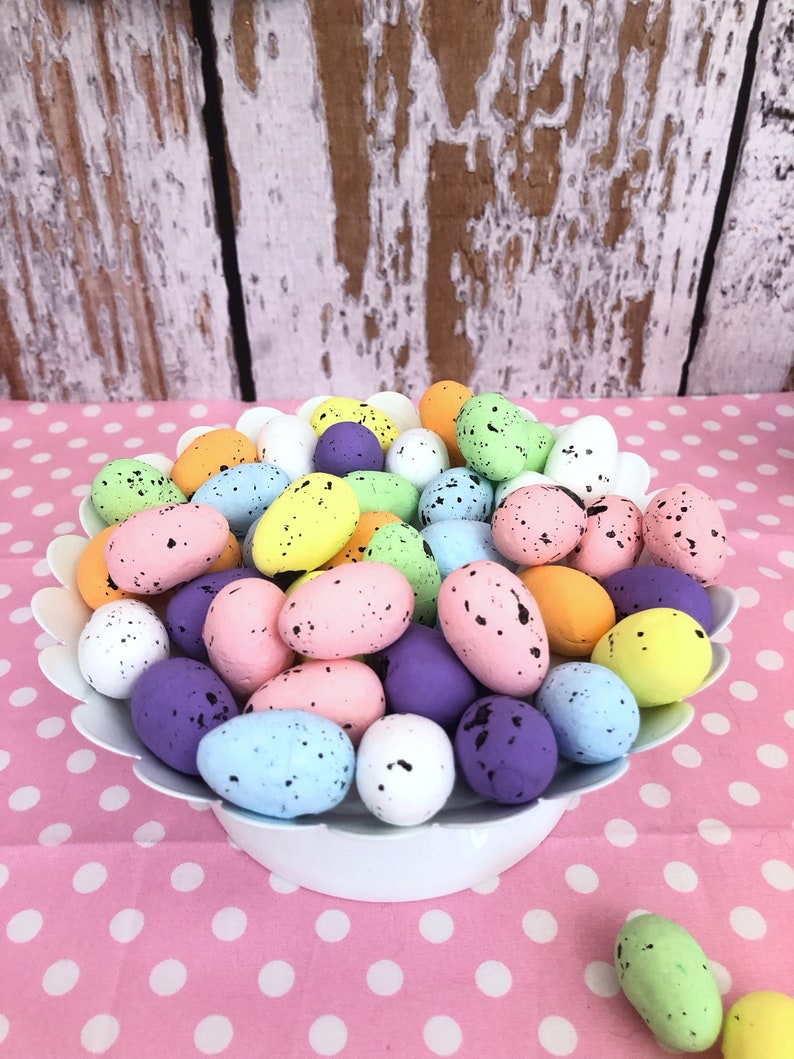10 Speckled Easter Eggs Foam Eggs Easter Slime Supplies Etsy