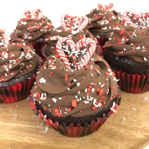 Fake Valentine Cupcake For Tiered Tray, Valentines Tier Tray Decor, Fake Food For Photo Prop,  Realistic Cupcakes