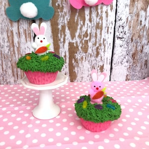 Fake Easter Cupcakes, EasterTiered Tray Decorations, Fake Bake Prop, Artificial Cupcake, Easter Decor, Photography Prop,