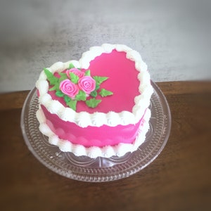 Fake Cake Jewelry Box Trinket Container Jewelry Storage Fake Cake Box Purple Heart Jewelry Box Fake Cake Decoration Heart Cake Box