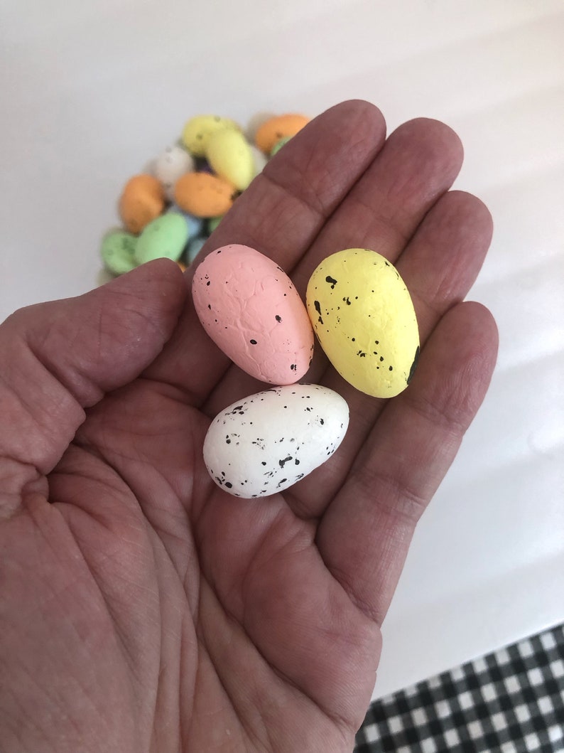 10 Speckled Easter Eggs Foam Eggs Easter Slime Supplies Etsy