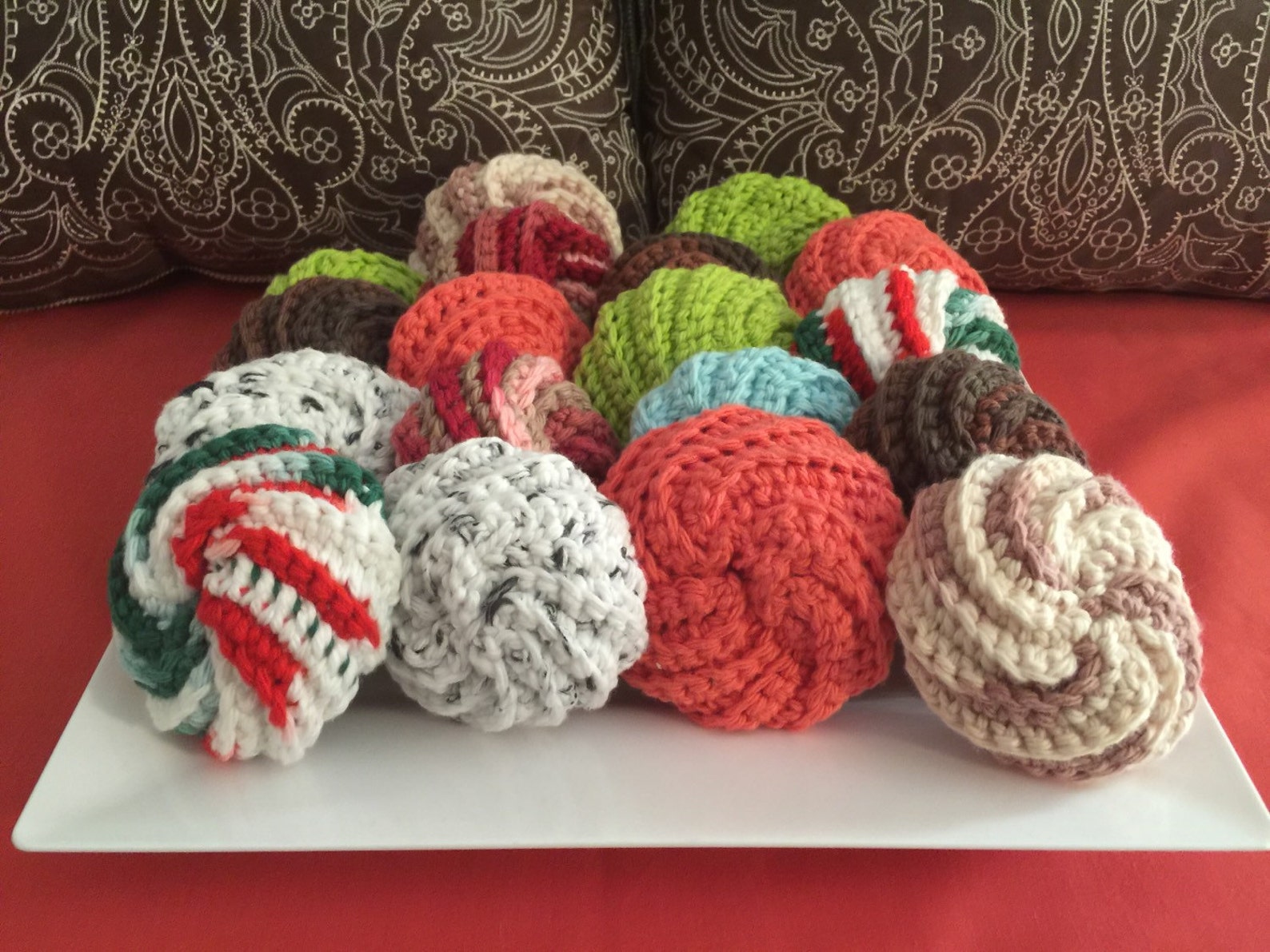Crocheted Facial Scrubbies Etsy
