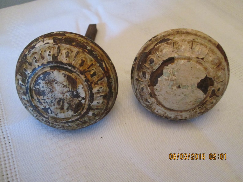 Vintage Steel Door Knobs Restoration Hardware Craft Supplies Etsy