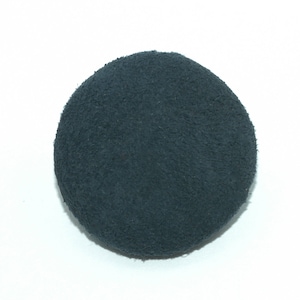 Navy Blue Suede Button