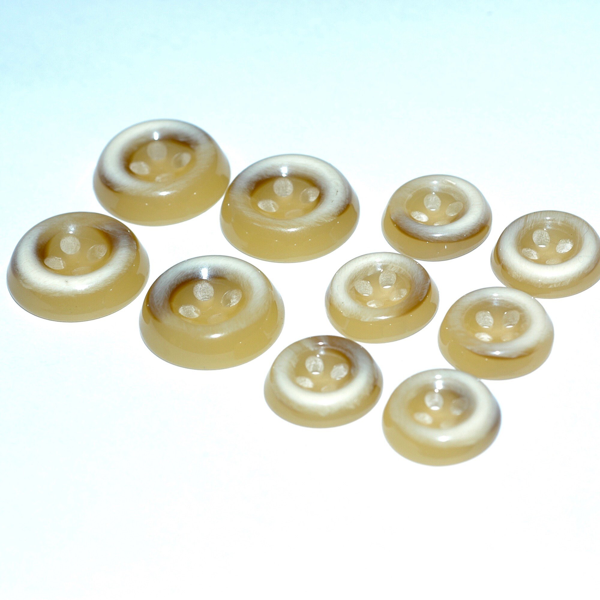 Faux Horn Tan Brown Button Set - Etsy
