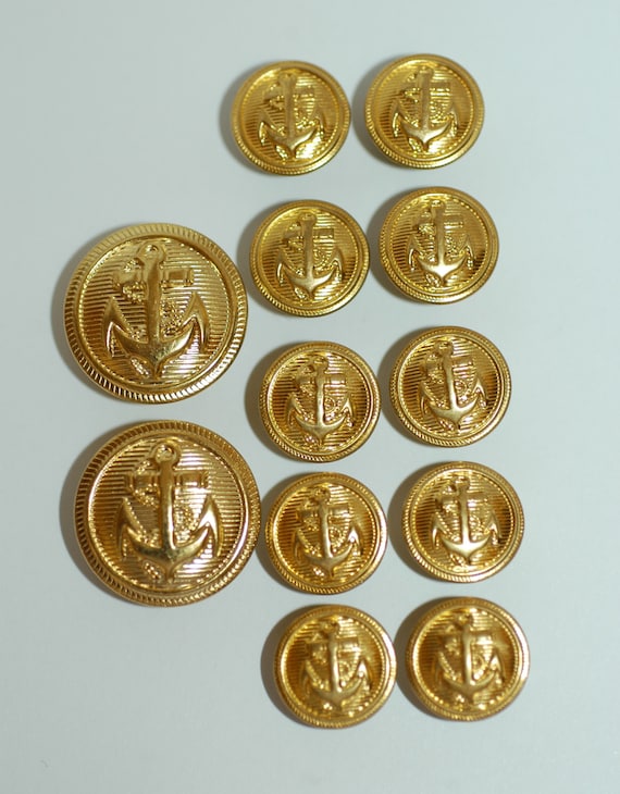 MTL-07 Gold Eagle Blazer Button - 7/8