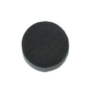 Black Suede Covered Button